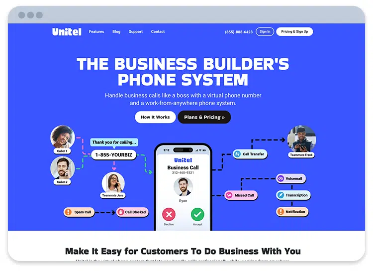 UniTel Voice get a business number